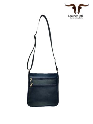 Bolso manos libres dama cuero azul