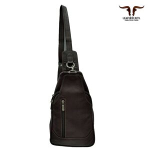 Bolso manos libres en cuero napa fino color negro